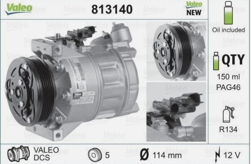 Valeo 813140 компрессор кондиционера